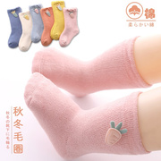 0一2月婴儿长筒袜秋冬款，袜子冬季加绒加厚保暖松口新生婴幼儿春冬
