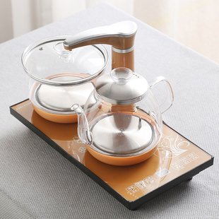 全自动上水加水智能玻璃电热，烧水壶茶具家用平板电磁泡茶炉三合一