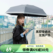 珍妮花罗马假日黑胶防晒伞晴雨两用防紫外线，遮阳折叠太阳伞