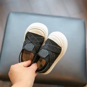 婴儿鞋夏季1一2岁女宝宝学步鞋软底透气男小童网鞋一脚蹬男童鞋子