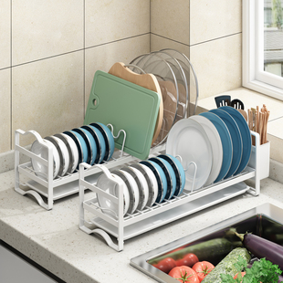 窗台窄款碗碟碗盘厨房置物架，小型尺寸家用小空间，碗柜收纳沥水碗架