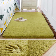 家用羊毛绒地t毯卧室房间满铺可爱儿童房地垫草绿色毛毛毯垫子垫