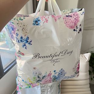 袋 七夕抱枕包装袋 生日广告宣传袋大容量托特包鲜花