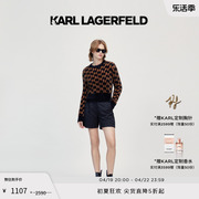 karllagerfeld卡尔拉格斐春夏套头衫，棕色毛衣女(毛衣女)打底衫老佛爷