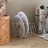ls不锈钢面包架金属，吐司面包架免打孔餐盘架厨房用具置物架