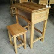 实木学习桌椅套装老式高中中小学生课桌凳辅导班培训机构写字桌椅