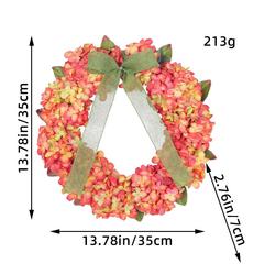 田园然绣球花环门挂感恩秋色门挂花装饰品众风壁挂