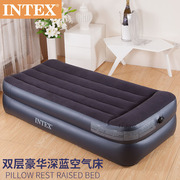 intex内置电泵充气床垫双人单人，加厚帐篷气垫床，折叠旅行吹气床铺