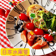 日本进口可爱卡通面包超人创意儿童叉子机器猫水果签装饰签果叉