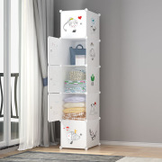 宿舍衣柜简易单人小户型出租房，家用卧室现代简约塑料储物收纳柜子