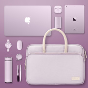 好看的笔记本手提电脑包女14寸适用苹果macbookpro13联想小新air华为15.6惠普拯救者16戴尔大容量通勤简约