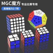 永骏mgc磁力版魔方三阶专业比赛专用竞速四五六七阶顺滑套装全套