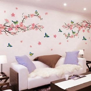 温馨浪漫墙贴画客厅电视背景墙，贴花墙纸墙面装饰床头自粘贴纸卧室