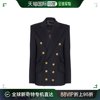 香港直邮潮奢balmain巴尔曼男士短款军装大衣bu1ua100wb72