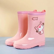 儿童雨鞋女童防滑水鞋中筒男童雨靴，中大童雨水，鞋小童卡通轻便雨靴