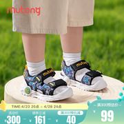 牧童宝宝凉鞋夏季包头防撞男儿童学步鞋，软底透气机甲风幼童鞋防滑