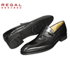 REGAL/丽格一脚蹬圆头纯色办公室高跟男士鞋T67C