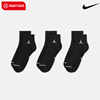 Nike耐克男女袜2024夏季 Air Jordan训练运动袜三双装DX9655