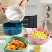 空气炸锅碗耐高温陶瓷双耳，烤碗微波炉烤箱，适用烤盘水果沙拉碗