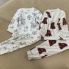 童装幼儿家居服套装春秋冬保暖天鹅绒6个月-4岁左右合适外贸原单