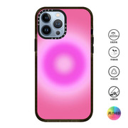 香港Casetify Pink Aura粉色炫目适用iPhone14/13/12/Pro/Max手机壳