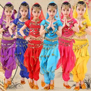 印度舞演出服儿童，六一少儿肚皮舞元旦幼儿园女童天竺少女表演服装
