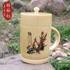 带柄杯带盖本色竹杯茶杯水杯天然环保旅游景区竹子工艺品