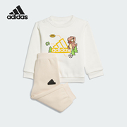 adidas阿迪达斯婴童卡通印花加绒运动套装iq1346