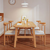 北欧餐桌家用小户型长方形，吃饭桌出租房餐饮商用桌椅组合现代简约