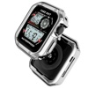 Apple Watch防摔保护壳套苹果手表iWatch6 5代SE 4/3 软硅胶透明边框44/42/40/38mm配件不锈钢表带套装
