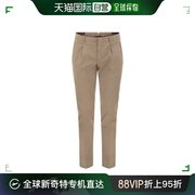 香港直邮潮奢peserico佩萨里可男士棉质真丝裤子
