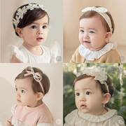 韩国女婴儿发带女宝宝，发箍头花1-2岁百天发饰周岁发带公主婴幼儿