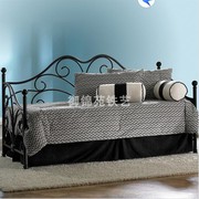 铁艺沙发床坐卧两用床经济型现代简约加边床儿童伸缩床折叠沙发床