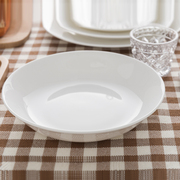 隆达骨瓷餐具纯白餐盘陶瓷，特别好看的盘子高级碗盘子菜盘家用时尚