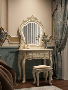 欧式梳妆台卧室化妆桌网红ins多功能公主梳妆桌收纳柜一体小户型