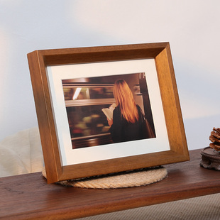 北欧相框摆台6寸7创意diy洗照片做成实木画框装裱框架a4ins风挂墙