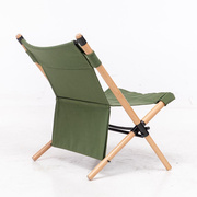 欧洲折叠椅实木户外靠背椅便携式野餐露营椅子，阳台休闲躺椅凳