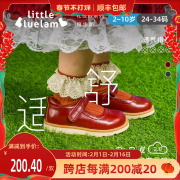 小蓝羊女童皮鞋2023春季儿童单鞋小女孩，软底公主鞋