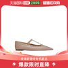 99新未使用香港直邮Valentino 尖头铆钉平底芭蕾鞋 VW2S0BD0V