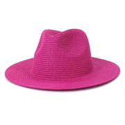 亚马逊男女士户外出游旅行海边防晒时尚，太阳帽春夏季彩色爵士草帽