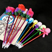 玫瑰花棒棒糖笔创意儿童小礼物线下引流吸粉地推扫码扫街吸粉