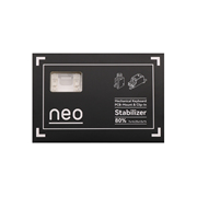neoxqkpcb卡扣卫星轴，pom材质1.21.6mm奶白黑色，客制化机械键盘