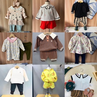 韩国小云朵童装男女童，秋冬套装1-6岁男女，宝宝裤子上衣两件套偏小