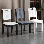 实木餐椅家用中式现代简约木头，靠背餐桌椅子，饭桌餐厅酒店商用凳子