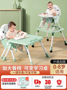 宜家宝宝餐椅婴儿家用餐桌儿童吃饭椅多功能座椅折叠桌便携椅子学