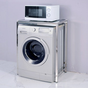 不锈钢方管滚筒波轮洗衣机置物架烤箱微波炉架落地式安装简易定制