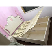 全实木欧式儿童床女孩组合套房家具公主床，粉色单双人床1.5米1.8米