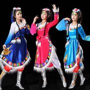 藏族舞蹈演出服成人女广场舞表演服西藏少数民族蒙古舞台服装