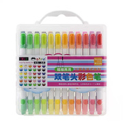 西瓜太郎学生水儿童彩笔，儿童彩色笔粗细，两用24色36色双头水彩笔礼