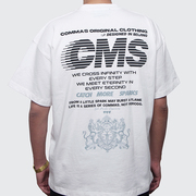 Commas 原创国潮 CMS幻影 欧美街头短袖T恤男重磅美式圆领体恤衫